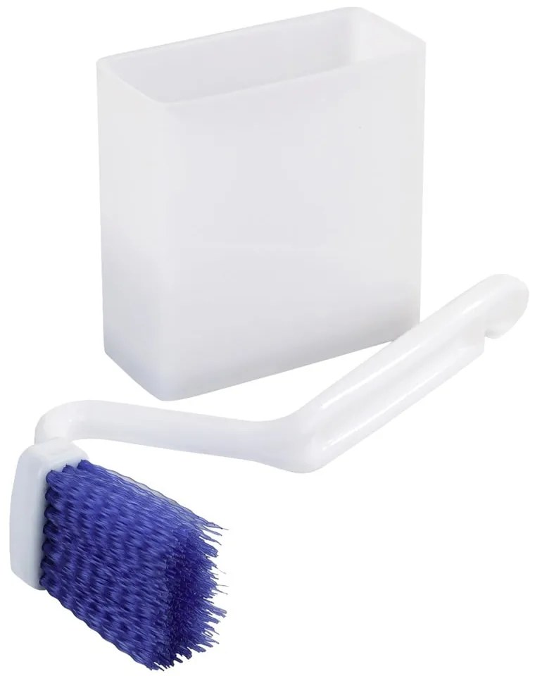 Perie de WC albă din plastic - Maximex