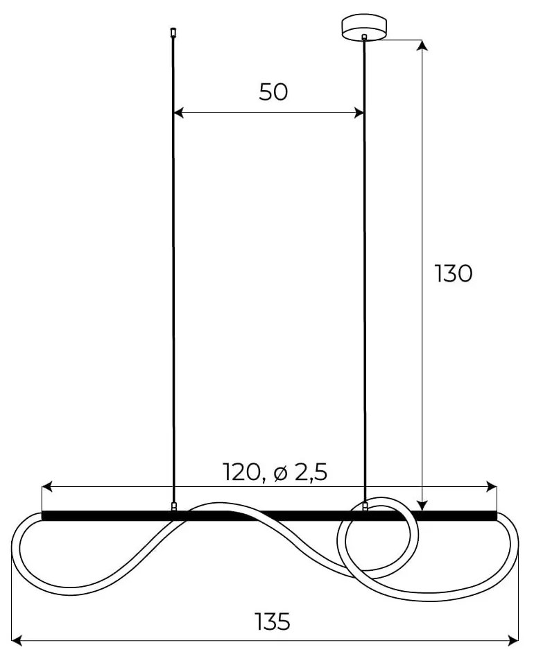 Lustra LED design modern LAGUNA auriu