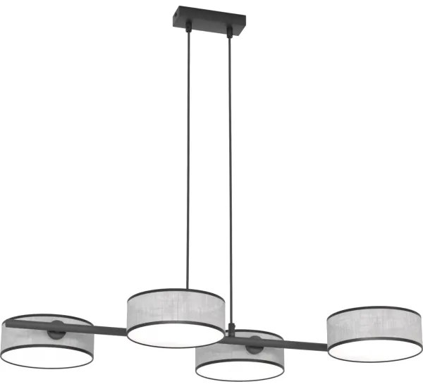 Lustră pe cablu DRUMZ 4xE14/10W/230V gri