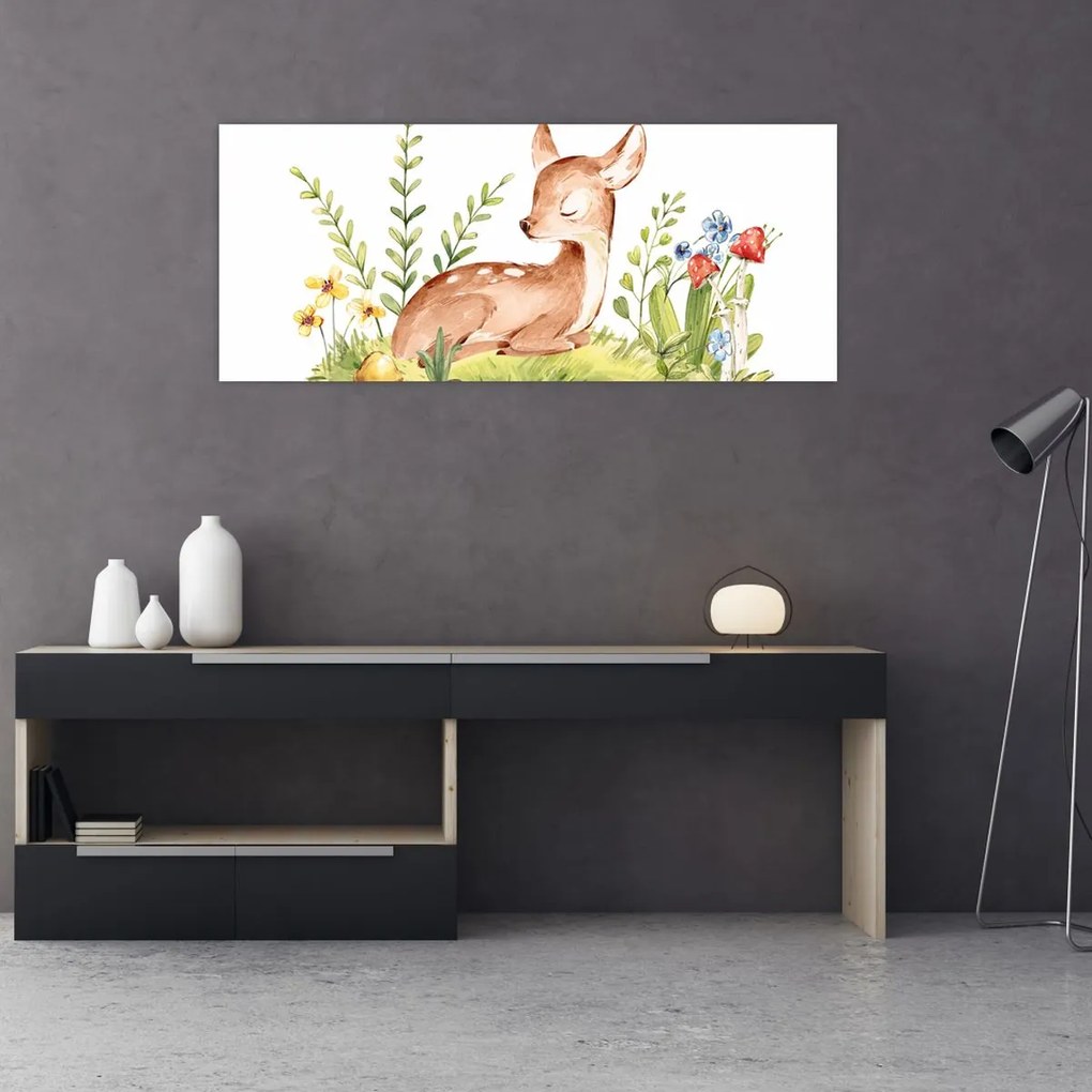 Tablou - Micuțul cerb (120x50 cm)