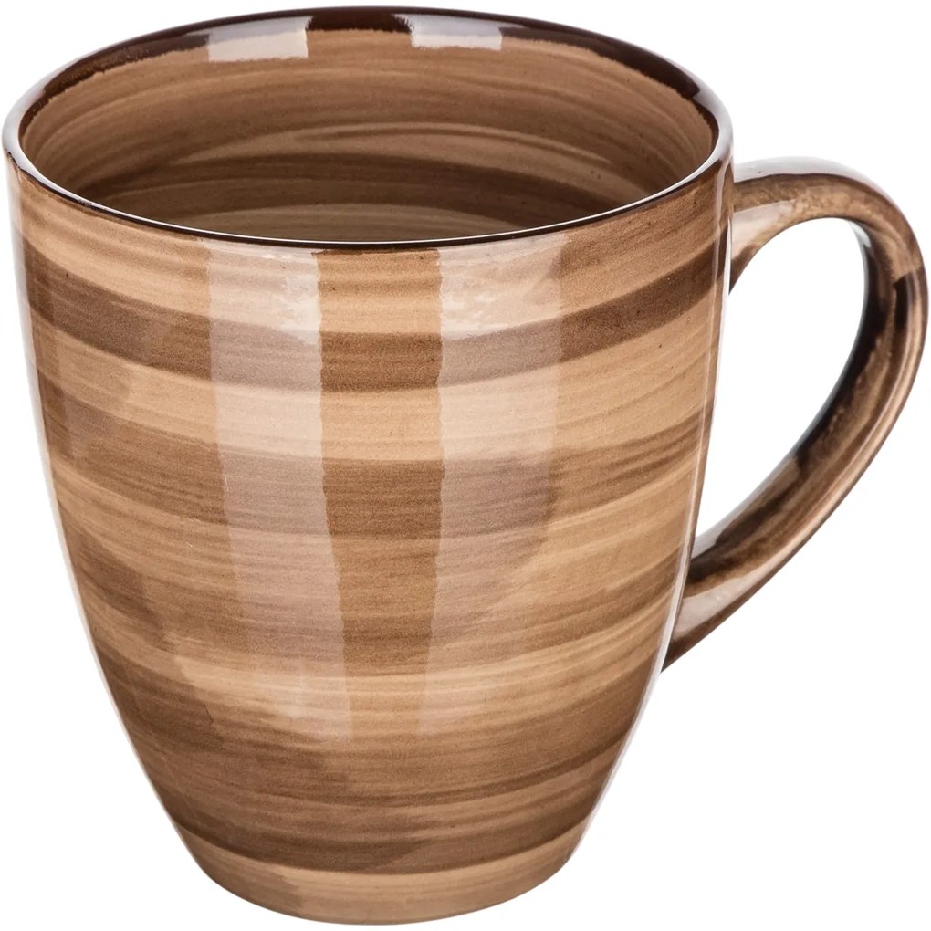 Set de 6 căni din ceramică Banquet PALAS , 400 ml, maro