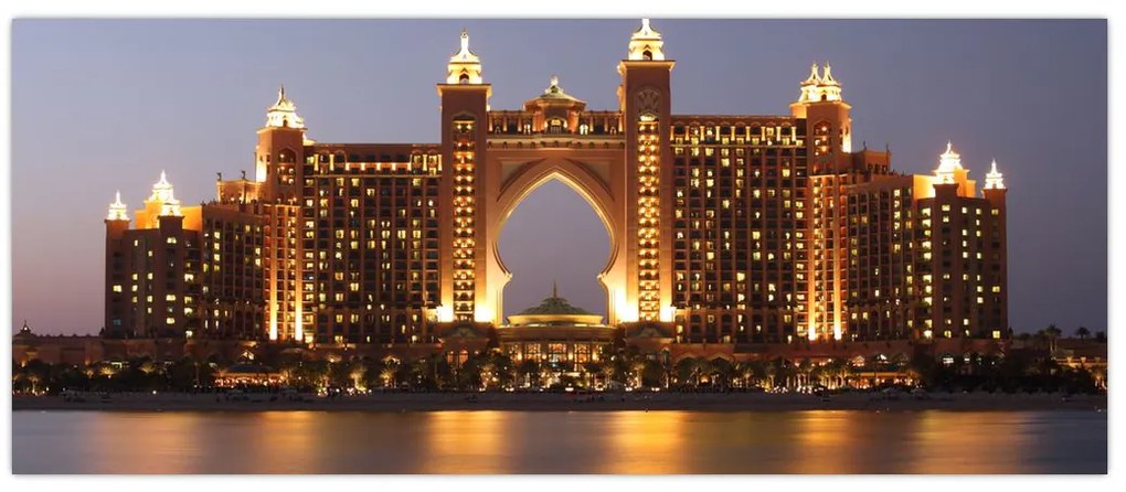 Tablou construcției în Dubai (120x50 cm)