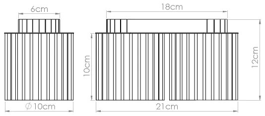Sollux SL.1820 - Spot AURA 2x GU10/10W/230V, roșu