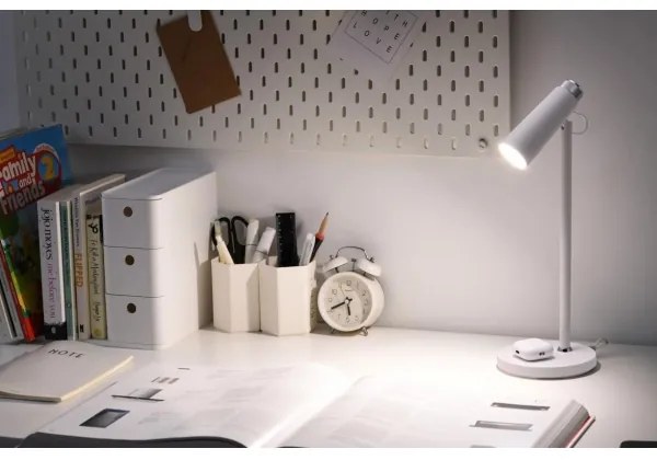 Lampă LED dimabilă de masă cu încărcare fără fir Qi Immax 08990L TIT LED/12W/230V alb