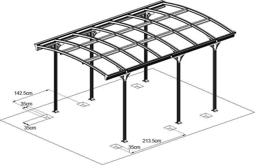 Pavilion auto Avenberg CARPORT