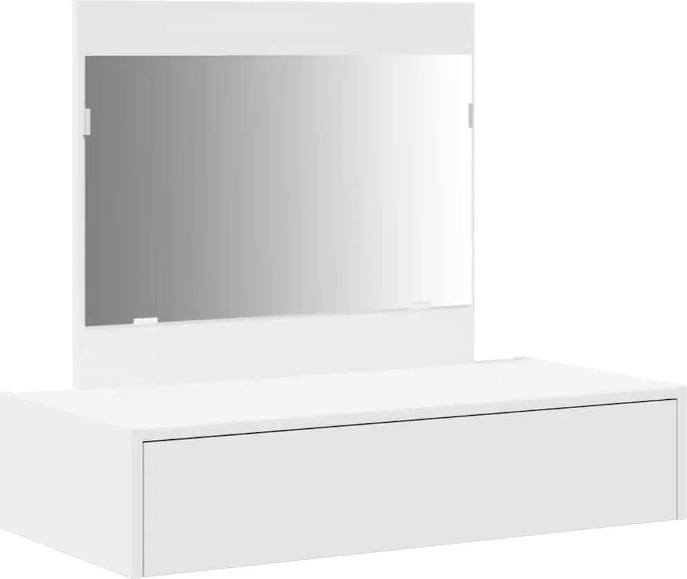 vidaXL Masă de Machiaj cu sertar Alb 83 x 40 x 70 cm Lemn compozit