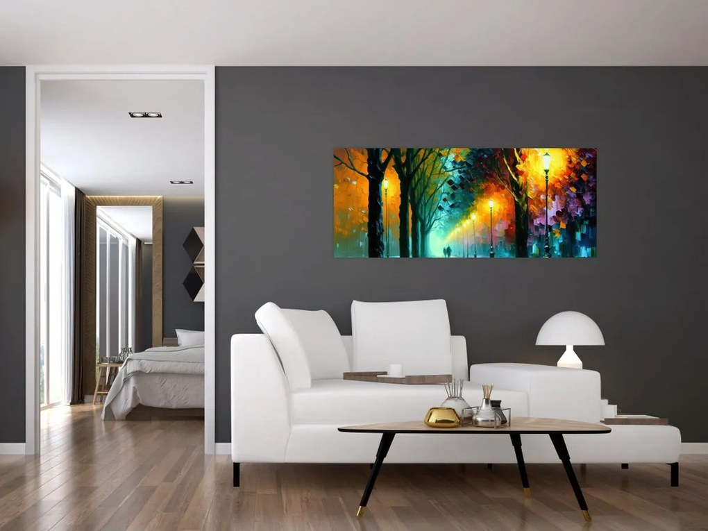 Tablou - Plimbare de noapte (120x50 cm)