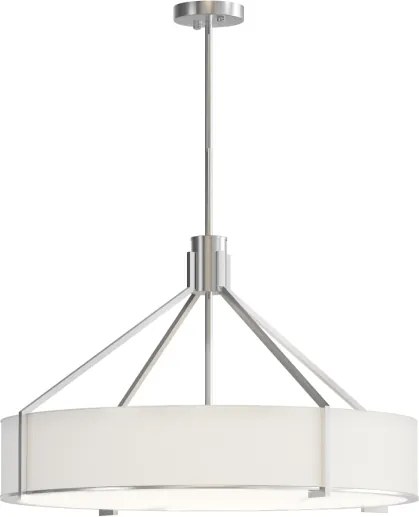 Open Design OR85655 - Lustră pe tijă DORETTO 6xE27/15W/230V Ø 70 cm m. crom/alb