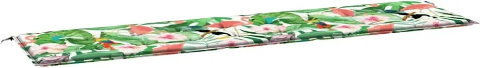 vidaXL Pernă pentru bancă de grădină, multicolor, 200x50x4 cm, textil