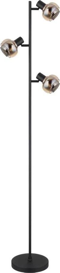 Globo 54309SB - Lampadar TOKKI 3xE14/40W/230V negru