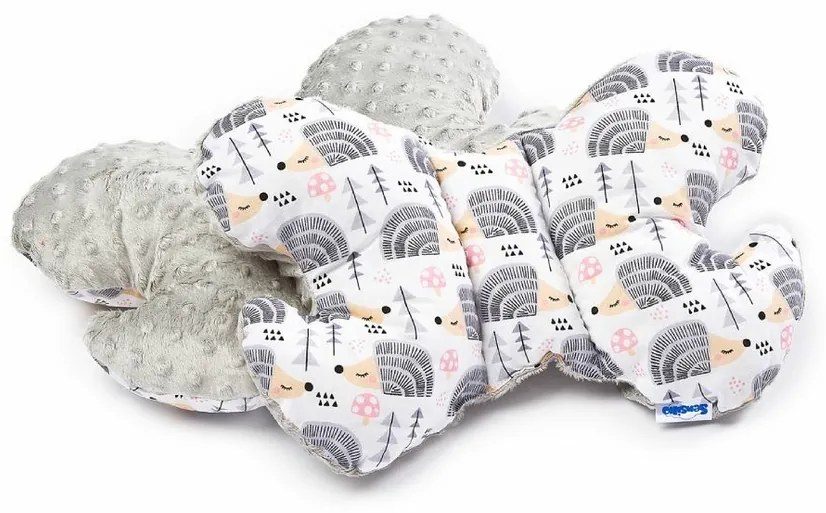 Pernă Sensillo din Minky Butterfly, gri