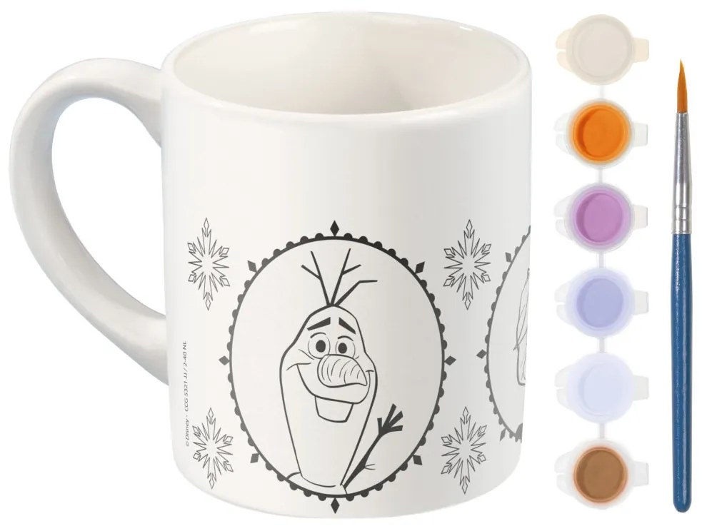 Disney Regatul de gheață Destiny cană din porțelan de pictat 235 ml Cutie Cadou
