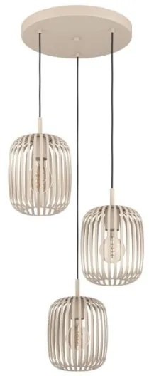 Lustră pe cablu Eglo 900687 ROMAZZINA 3xE27/40W/230V bej