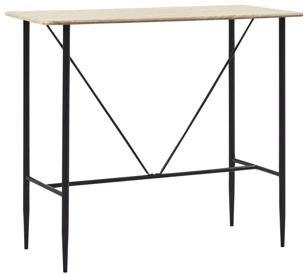 279897 vidaXL Set mobilier de bar, 5 piese, negru, plastic