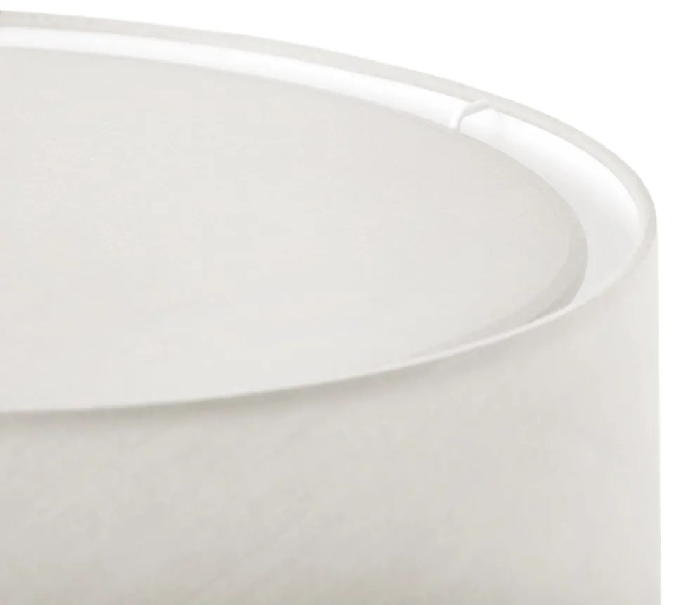 Lampa de masa abajur textil 48cm WINDSOR negru, alb