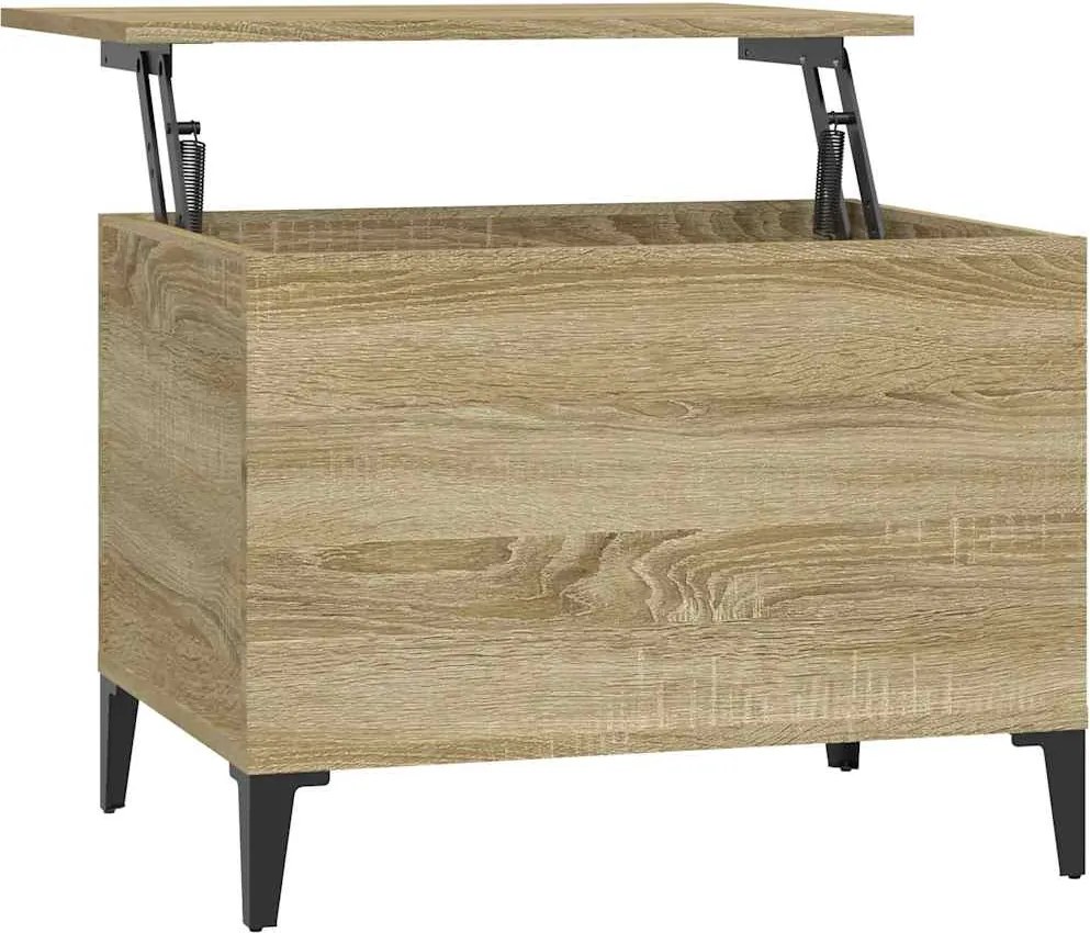 vidaXL Măsuță de cafea, stejar sonoma, 60x44,5x45 cm, lemn prelucrat