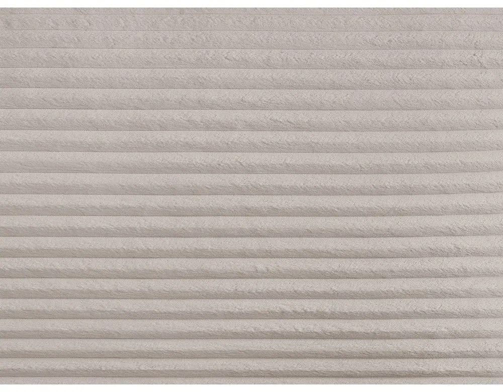 Colțar gri deschis/bej extensibil cu tapițerie din catifea reiată (cu colț pe partea dreaptă) Lucien – Bobochic Paris