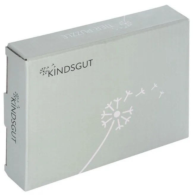 Puzzle din lemn pentru copii Kindsgut Lion