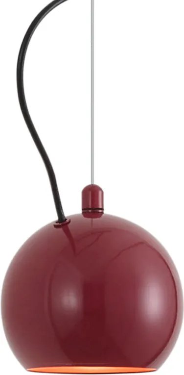 Lampă suspendată de design roșie pentru sistem de șină monofazat - Slimline Sara