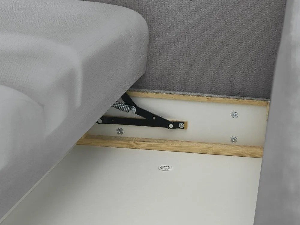 Canapea gri extensibilă/cu spațiu de depozitare 265 cm Ezechiel – Bobochic Paris