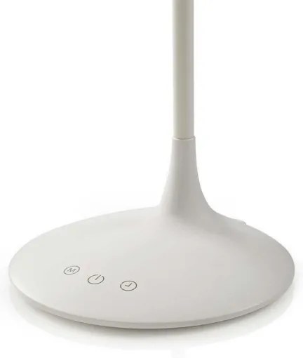 Nedis LTLG3M1WT4 - Lampă de birou LED reglabilă 6W, 5V, 2200 mAh albă