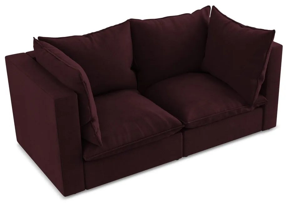 Canapea burgundy 180 cm Manao – Makamii