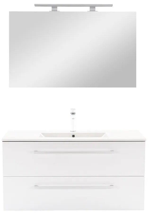 Mobilier complet de baie Vario Clam 100 antracit-alb