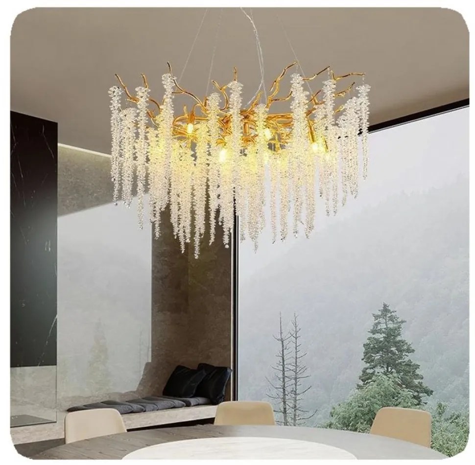 Candelabru led Cristal, Evea II 50 cm, E14