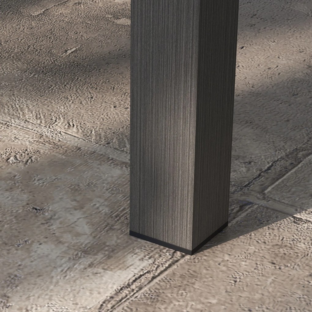 Outsunny Măsuță de Cafea din Aluminiu pentru Exterior 100x60cm, Măsuță Laterală Dreptunghiulară, Argintiu | Aosom Romania
