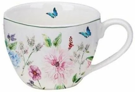 Set de 4 cești din porțelan Flower Garden,90 ml