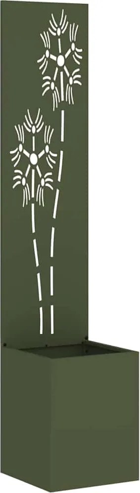 vidaXL Ecran de intimitate pentru grădină Olivengrønn 32 x 140 cm