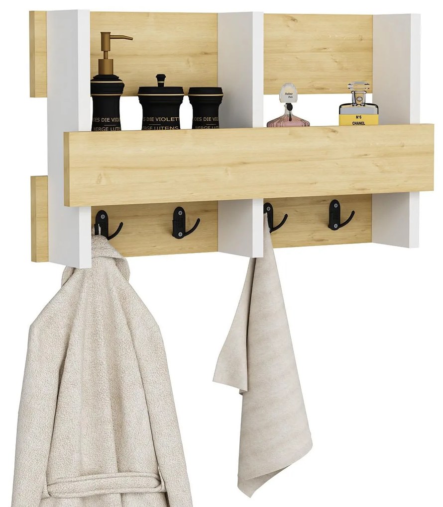 Panou cuier Sutete (stejar zafir + alb) . Promo -6%. 1095746
