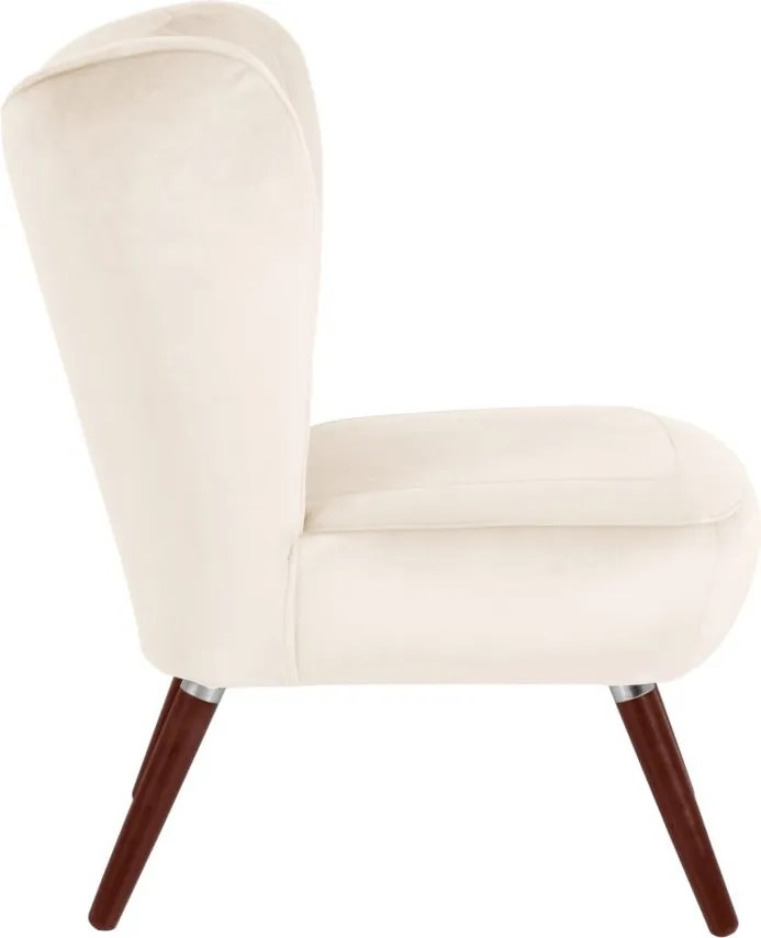 Fotoliu Max Winzer Sari Velvet, crem