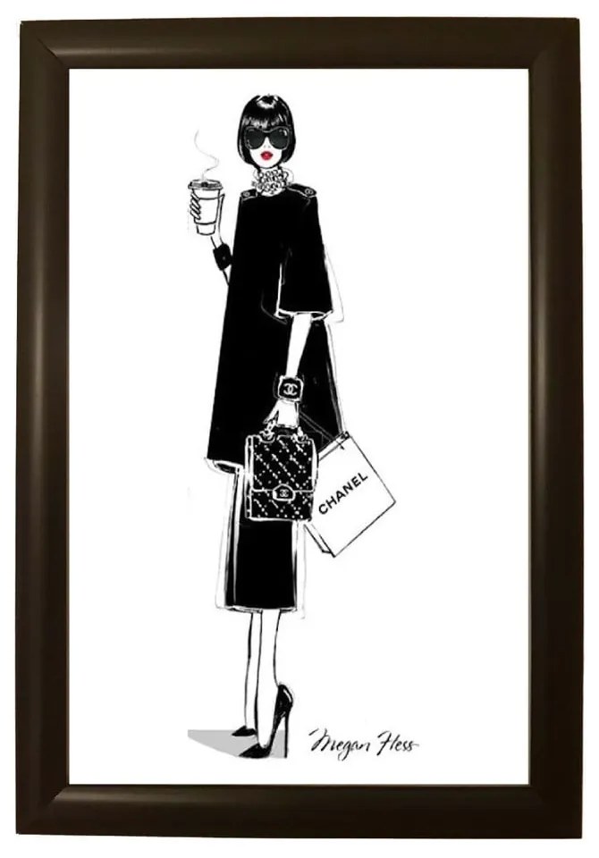 Poster cu ramă Piacenza Art Chanel, 33,5 x 23,5 cm