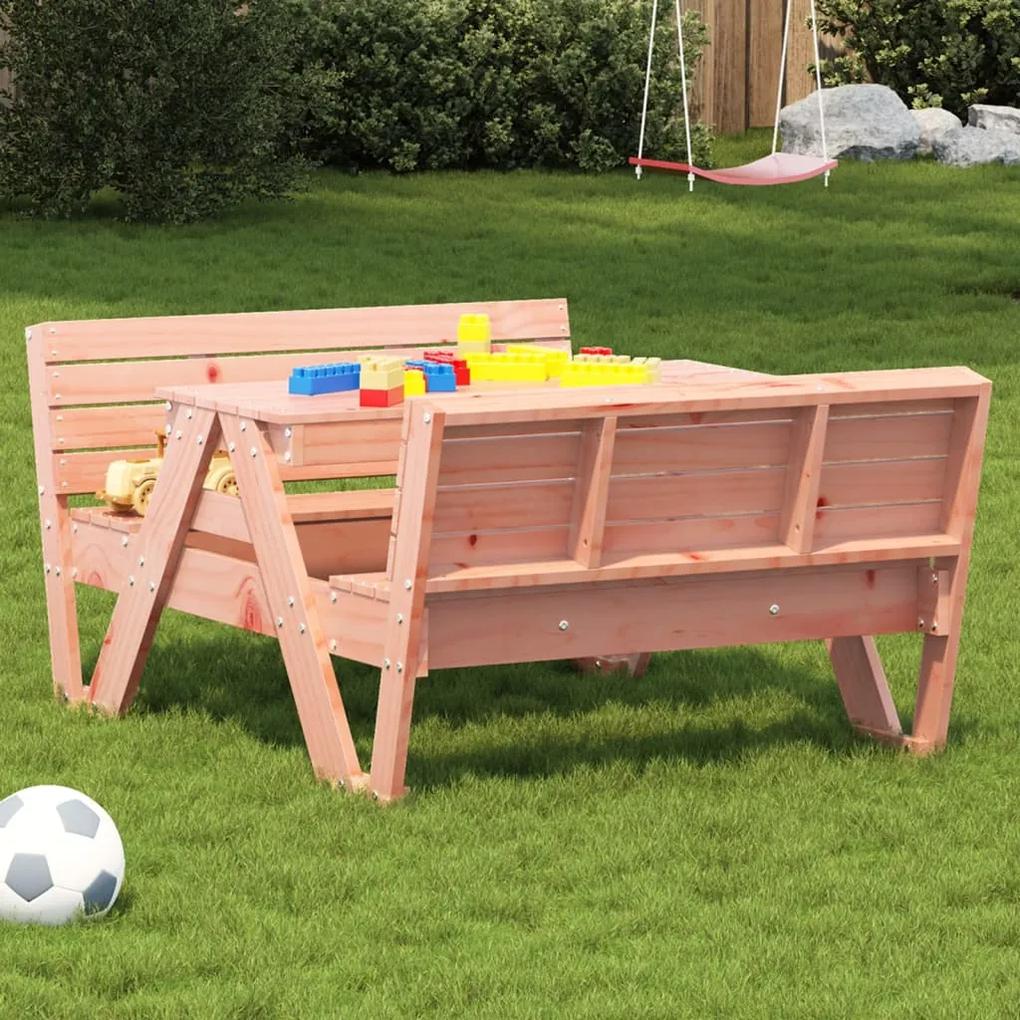 832604 vidaXL Masă de picnic pentru copii, 88x122x58 cm, lemn masiv douglas