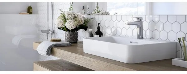 Baterie de lavoar + supapă cu preaplin LAUFEN HF500701100000 LAURIN 16,2 cm