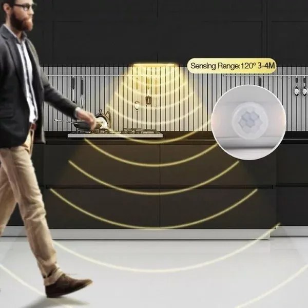 Lumină LED cu senzor și detecție de mișcare, 19 cm