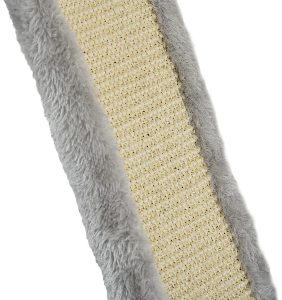 PawHut Set de 3 piese Cățărat pe Perete pentru Pisici cu Hamac Rampă cu Zgârietor Platformă în Formă de Nor Gri | Aosom Romania