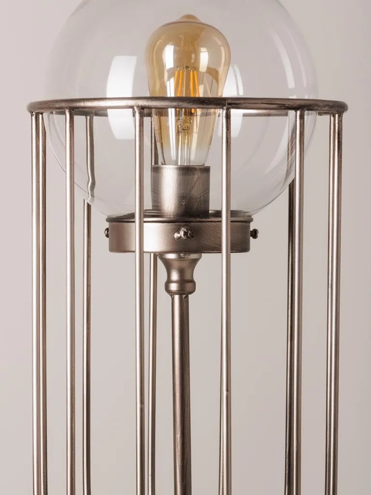 Lampa de masa, argintiu, din metal, Innovate