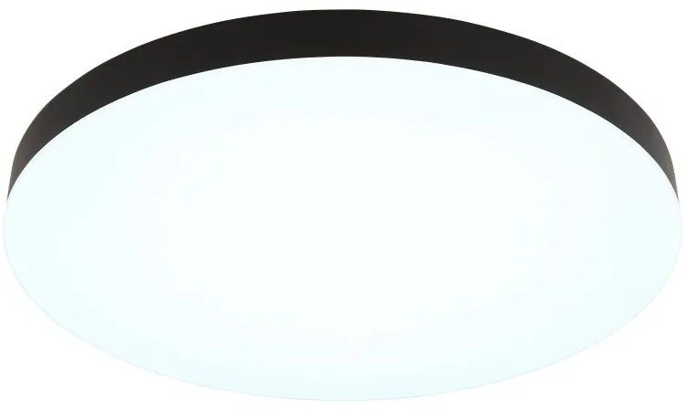 Plafoniera LED design modern simplu MATTHEW D-50cm negru/opal