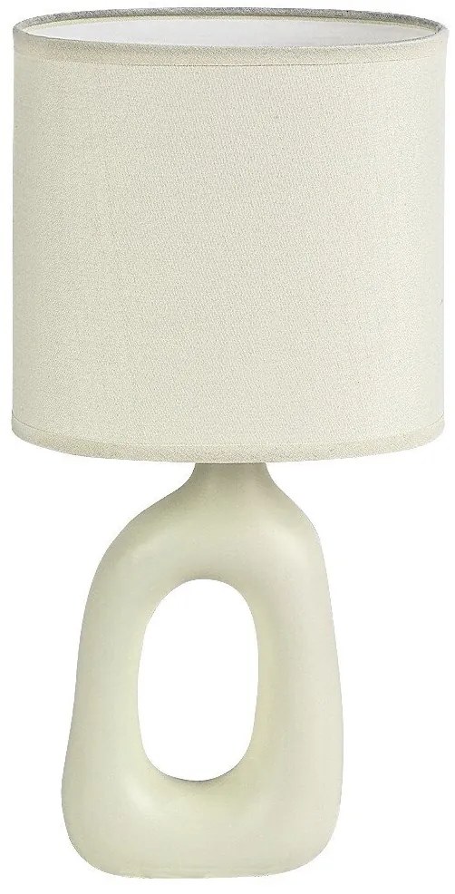 Lampa de masa ceramica alba abajur alb Sylira