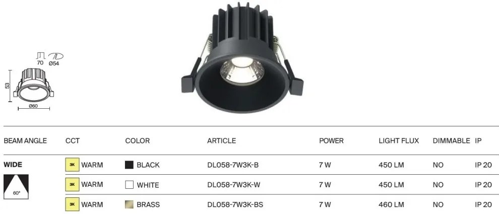 Spot LED incastrabil iluminat tehnic Round D-6cm alama