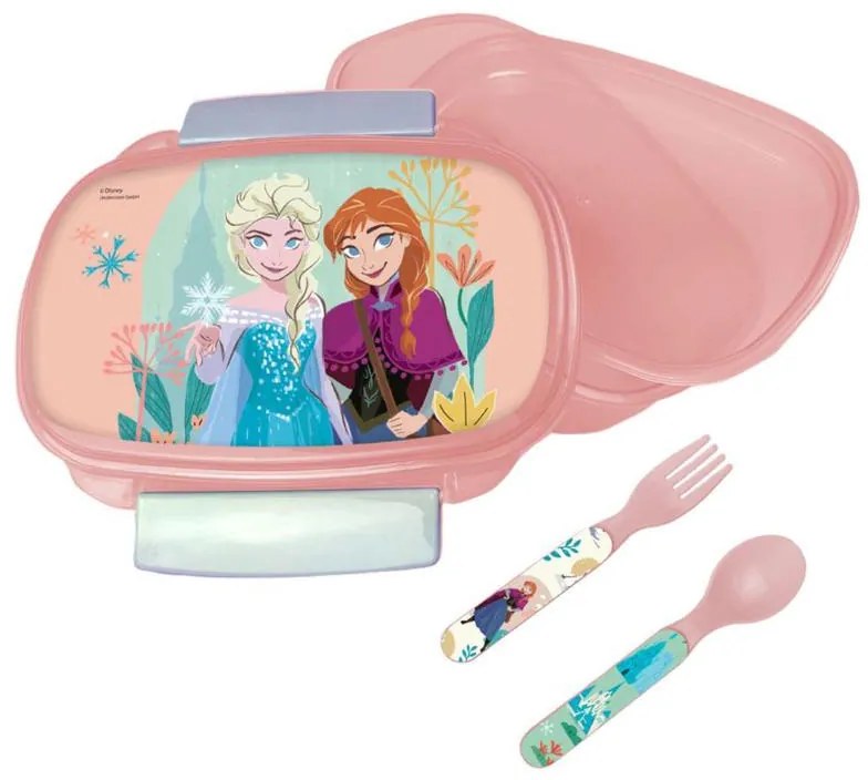 Disney Regatul de gheață Together cutie de sandwich + set de tacâmuri