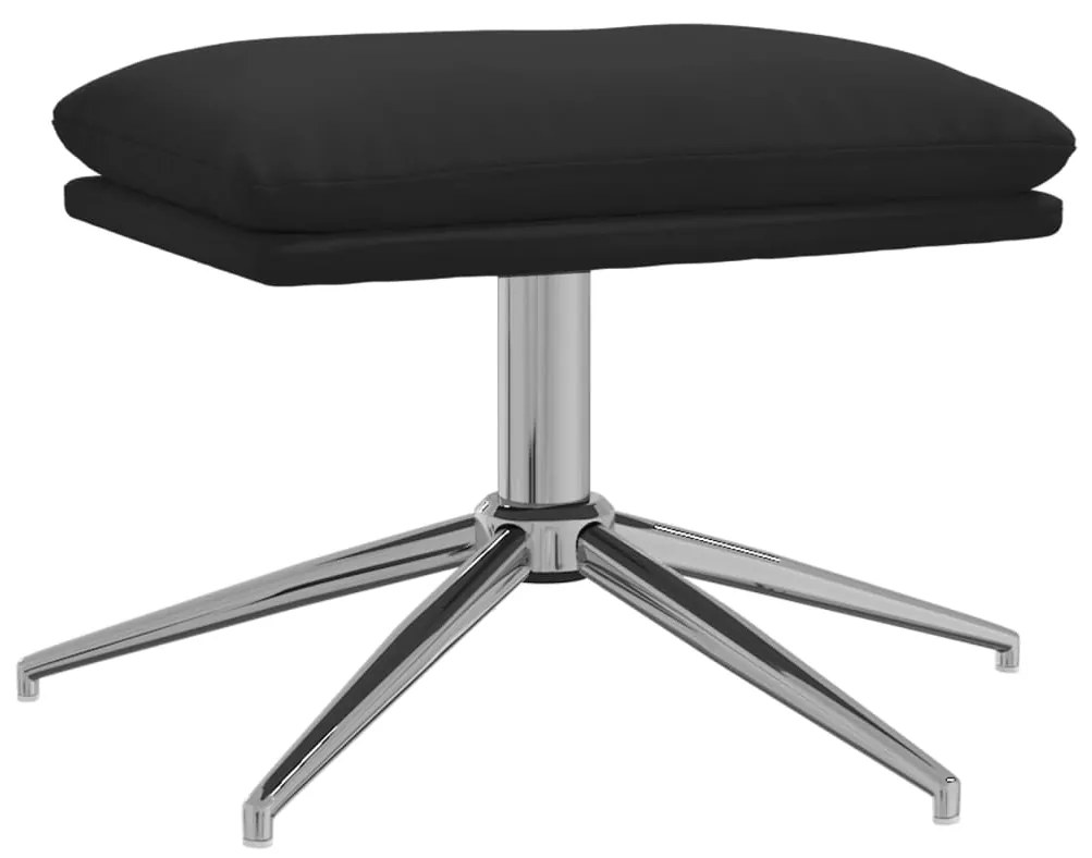 341562 vidaXL Taburet, negru, 60x60x35 cm, microfibră