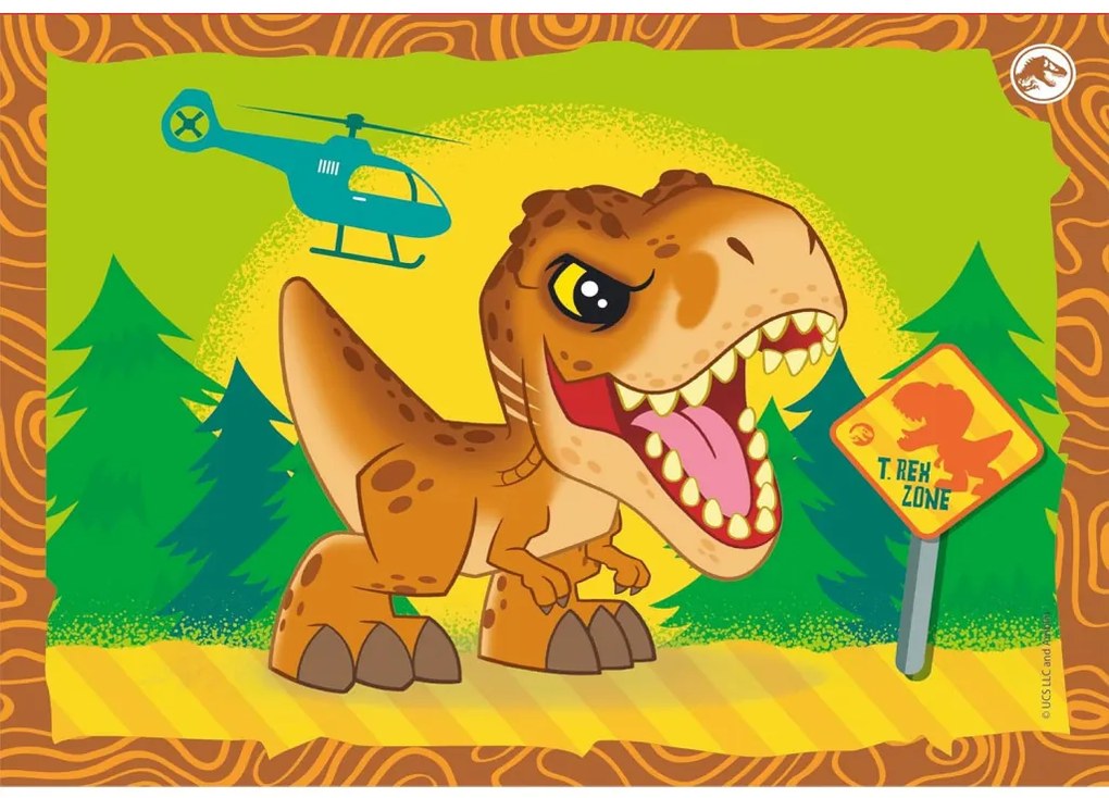 Jurassic World On the Loose 4 az 1-ben puzzle Clementoni