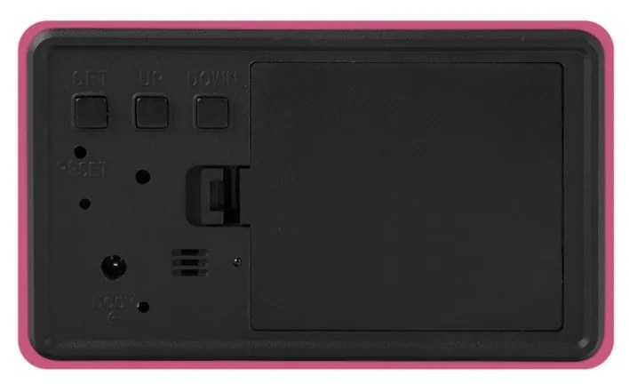 Karlsson 5983BP ceas LED de design cu alarmă roz,10 cm