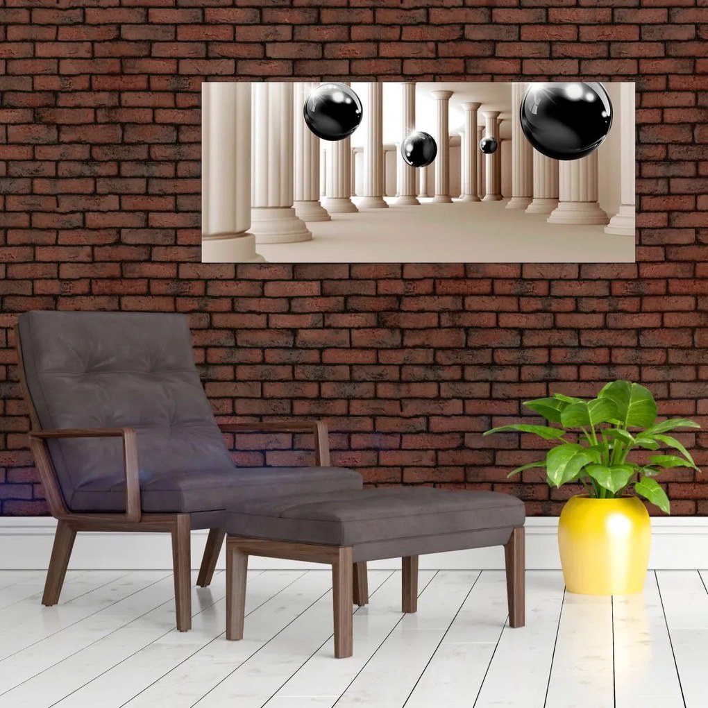 Tablou - Minge între stâlpi (120x50 cm)