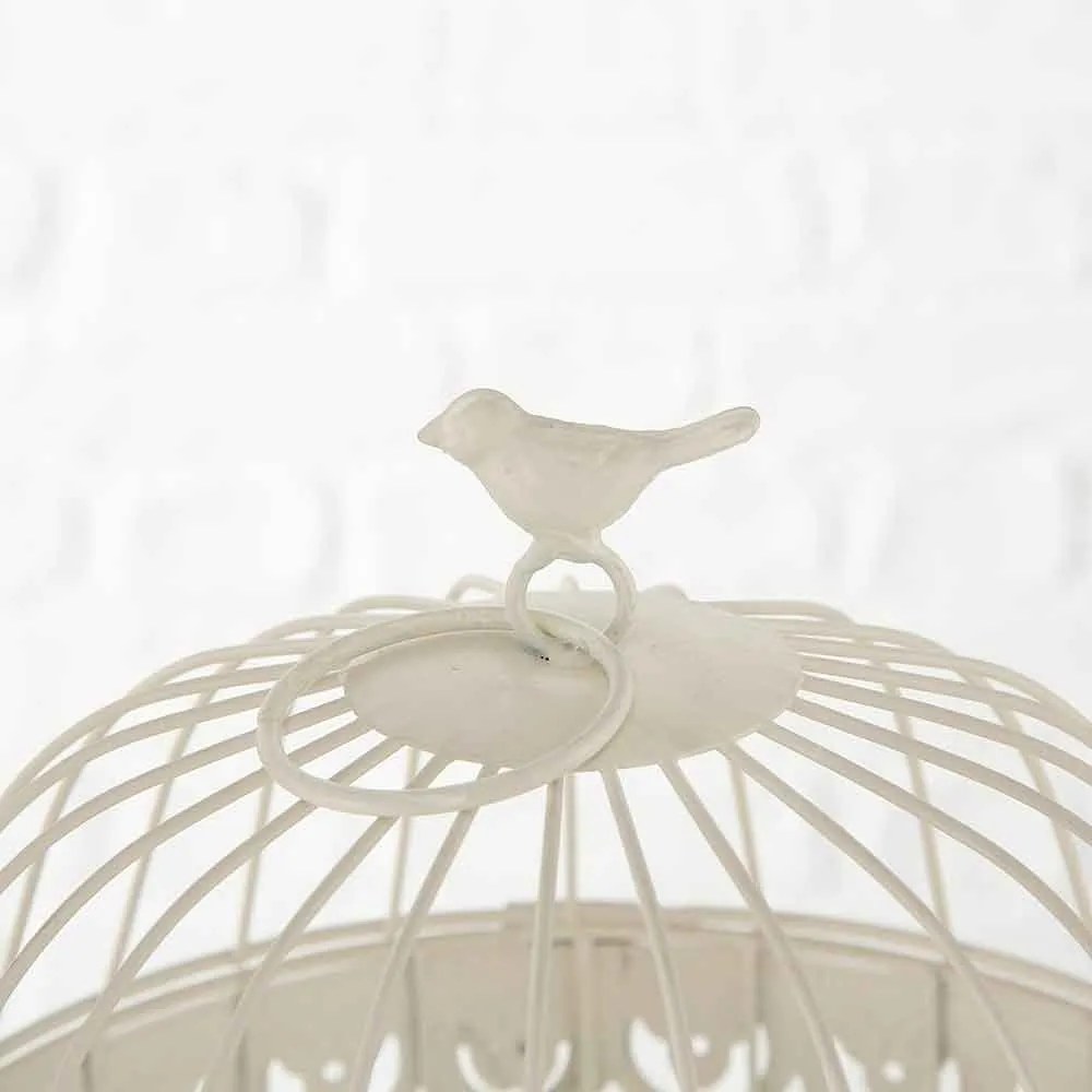 COLIVIE DECORATIVA FREDERIQUE, 19X30 CM, METAL, ALB