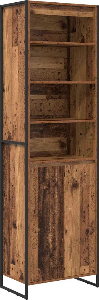 vidaXL Dulapuri Înalte 2 pcs Lemn Vechi 60 x 36 x 200 cm Lemn compozit