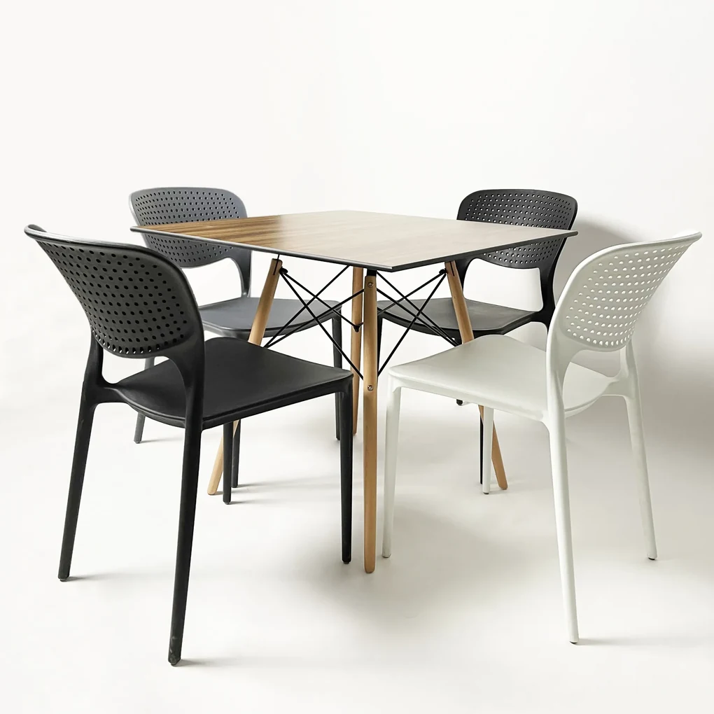 TODO Gri (grafit/antracit) cu pernă gri - SCAUN MODERN PENTRU BUCĂTĂRII, GRĂDINI, CAMERE DE CAFEA (FIXE)
